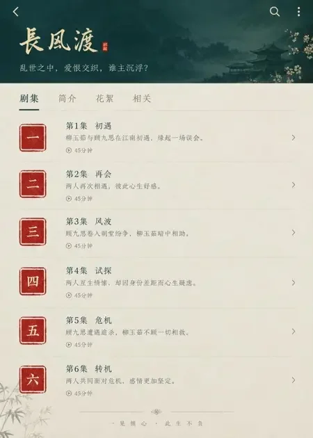 91短剧手机版 APP 剧集列表界面示意