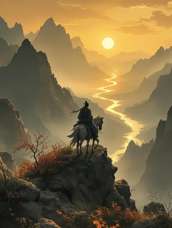 《长歌入谷》封面海报,边塞家书题材,十六岁的第一趟差事,是一封没人愿意送的报丧信。
